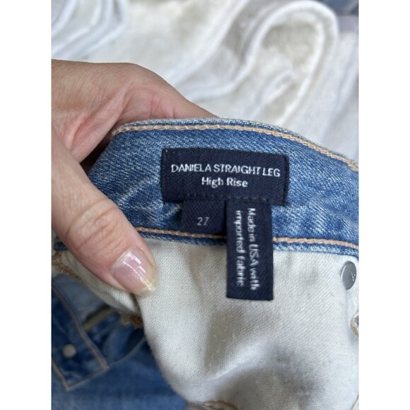 Veronica Beard Daniela Straight Leg Jeans Size 27 Waist  Button Fly Classic Demi - Picture 6 of 6
